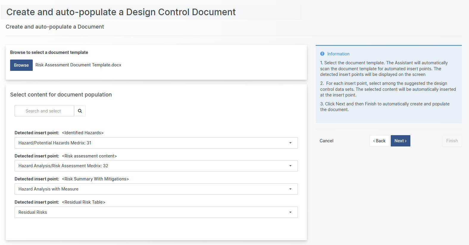 Autopopulate Document