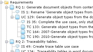 Traces in a medical device project